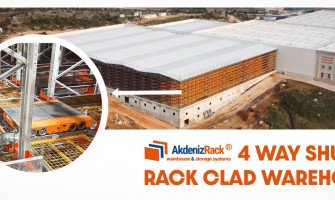 Dış Giydirme Depolarda Dört Yönlü Mekik Sistemleri